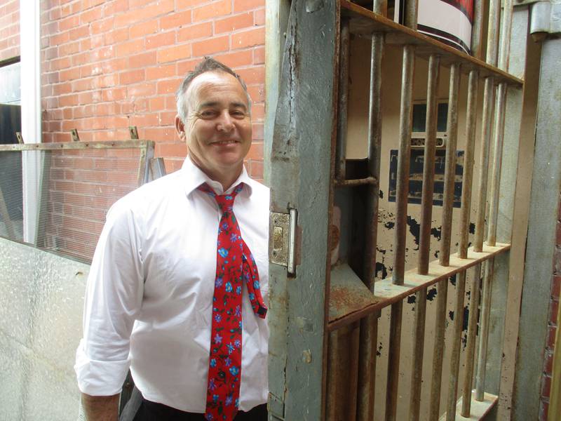 Peter McKnight won an award from the Kendall County Historic Preservation Commission for his work to restore the old county jail building in Yorkville. (Mark Foster -- mfoster@shawmedia.com)