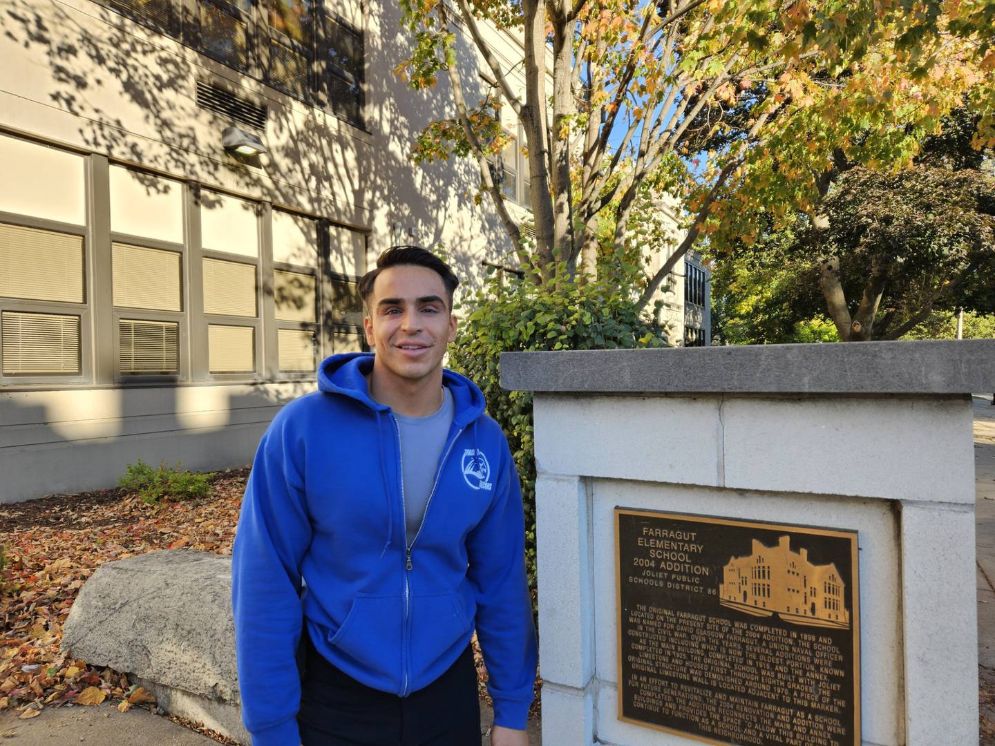 Sergio Vital, an Army veteran, is the building engineer at Farragut Elementary School in Joliet.