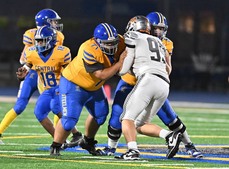 Joliet Central's Romeo Rojas in action during a non-conference game against Minooka on Friday, Sep 13, 2024 at Joliet. (Dean Reid for Shaw Local News Network)
