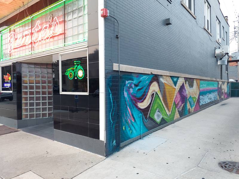 Jeremy Johnson recently completed a mural on the side of Berta’s Tap, 616 Clinton St., Ottawa.