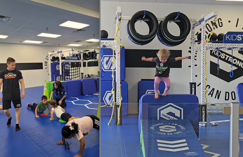 Kids enjoy classes designed to stimulate childhood development and confidence at KidStrong Batavia.