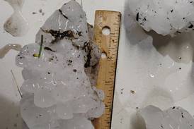 A new state record hailstone? 6.5-inch hailstone falls in Kankakee County