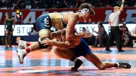 Princeton’s Casey Etheridge, Kane Dauber earn state wrestling medals