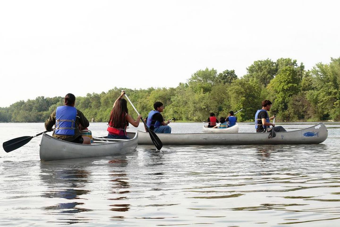 Members of Tailoring Youth to Succeed take part in a fun summer activity. They chose to join Friends of the Fox to learn about nature.
