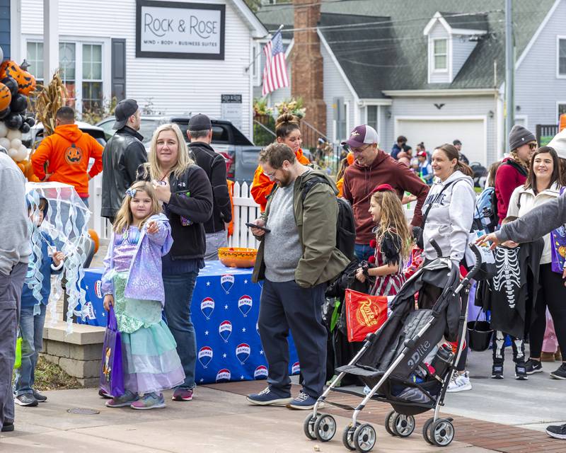 There was a nice crowd present at the Plainfield Spooktacular Trick-or-treating event Saturday Oct 25, 2025 in Plainfield.