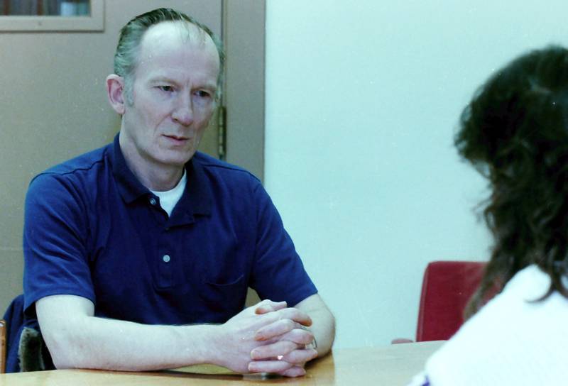 A photo of Chester Weger during an interview with the La Salle NewsTribune in the 1990's. Weger passed away on June 22, 2025. This photo found in the La Salle NewsTribune archives.