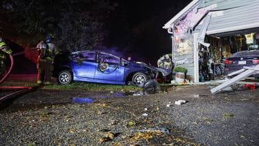 Woman dies in fiery crash near Marengo; blaze spreads to home