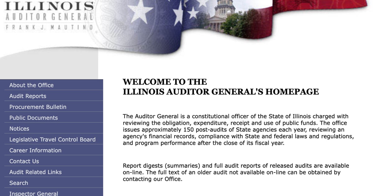 Eye On Illinois: Lots of dense reading material on Auditor General’s website