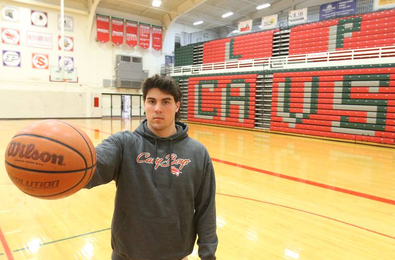 L-P's Josh Senica is the 2023-2024 basketball player of the year on Thursday, March 21, 2024 in Sellett Gymnasium.