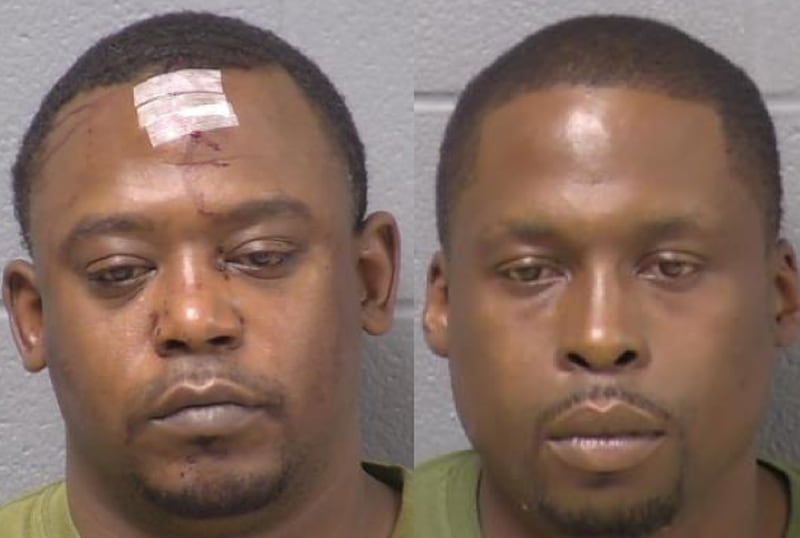 Timothy Hinton (left) and Jermaine Johnson.
