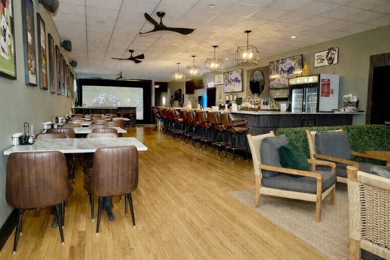 The main dining room at The Tee Box is newly renovated to create a welcoming space for everyone.