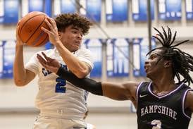 Boys basketball: Burlington Central uses size advantage to pull away from Hampshire