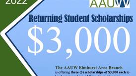 Deadline nears to apply for AAUW Elmhurst Area Branch scholarships