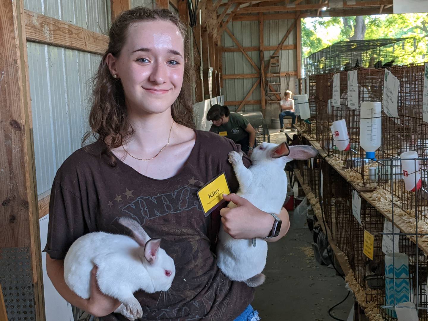 Plano High School student Kiley Tchebotarev, a member of the Stagecoach Trailblazers 4-H Club, raises rabbits, something that runs in the family. Both her mother and grandmother also raised rabbits.