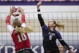 Photos: Dixon volleyball takes on Lasalle-Peru