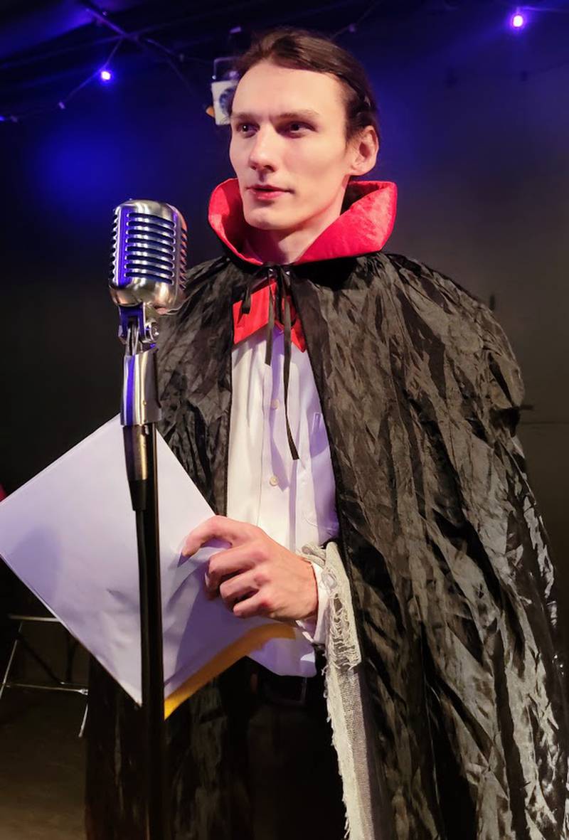Daniel Plumhoff of Gurnee steps into the role of the sinister Count Dracula.