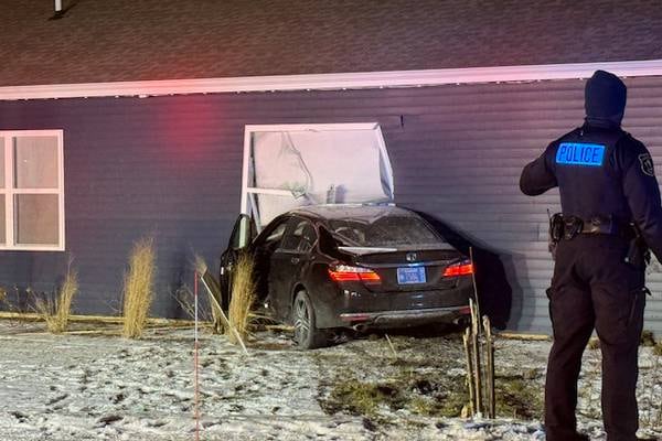 Car crashes into Algonquin home Friday, injuring 3