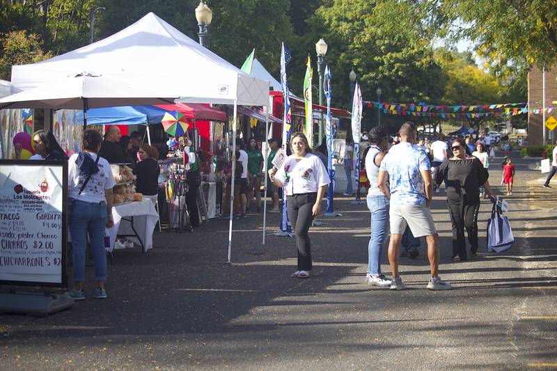 Visitors at Fiesta en el Bicentennial Park at Saturday, Sept. 14, 2024 at Billie Limacher Bicentennial Park in Joliet.