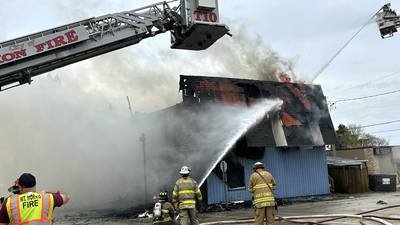 Downtown Mt. Morris building destroyed in afternoon fire