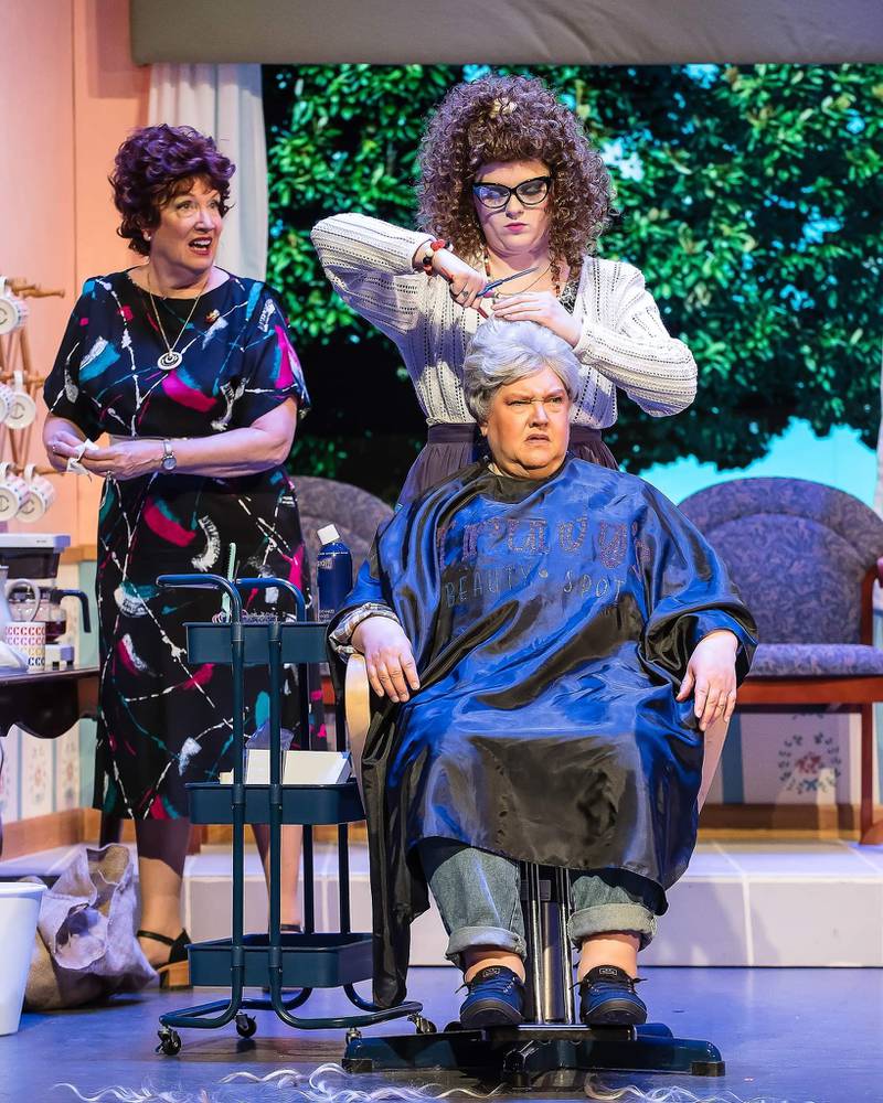 Theatre 121 presents "Steel Magnolias" in Woodstock Opera House in April 2024.