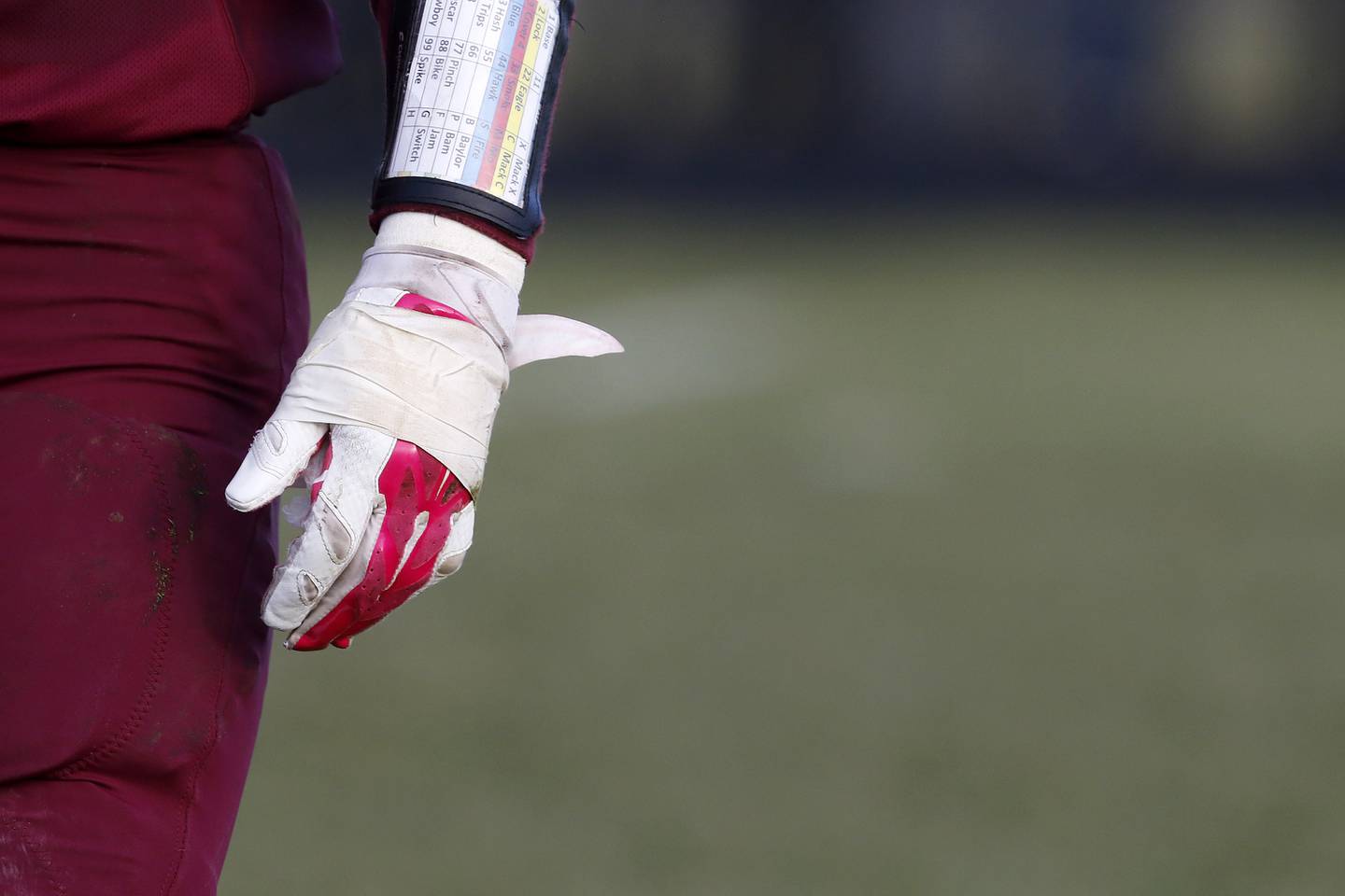 Richmond-Burton's Brock Wood plays through a broken hand during their IHSA Class 4A semifinal football game on Saturday, Nov. 20, 2021 at Richmond-Burton High School in Richmond. Joliet Catholic won 35-18, delivering Richmond-Burton their first loss in three years.