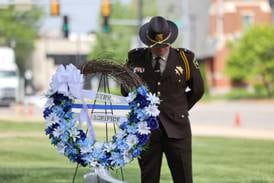 ‘Sombering’ ceremony honors fallen Kankakee County police officers