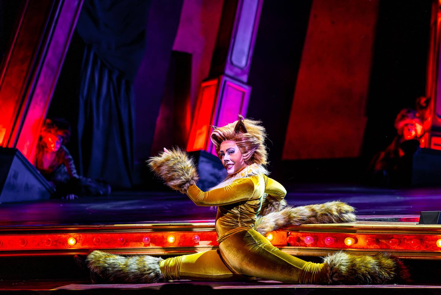 Alexandra Palkovic plays Demeter in Paramount Theatre’s circus-inspired production of Cats. Performances run through June 15, 2025. For tickets, visit ParamountAurora.com or call (630) 896-6666. 2025