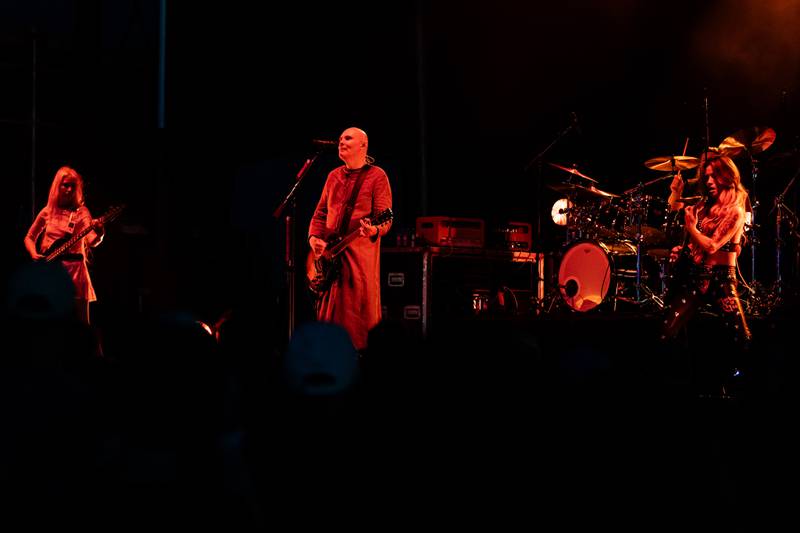 Billy Corgan and the Machines of God perform at Busey Bank Field at Joliet Memorial Stadium during Taste of Joliet on June 20, 2025.