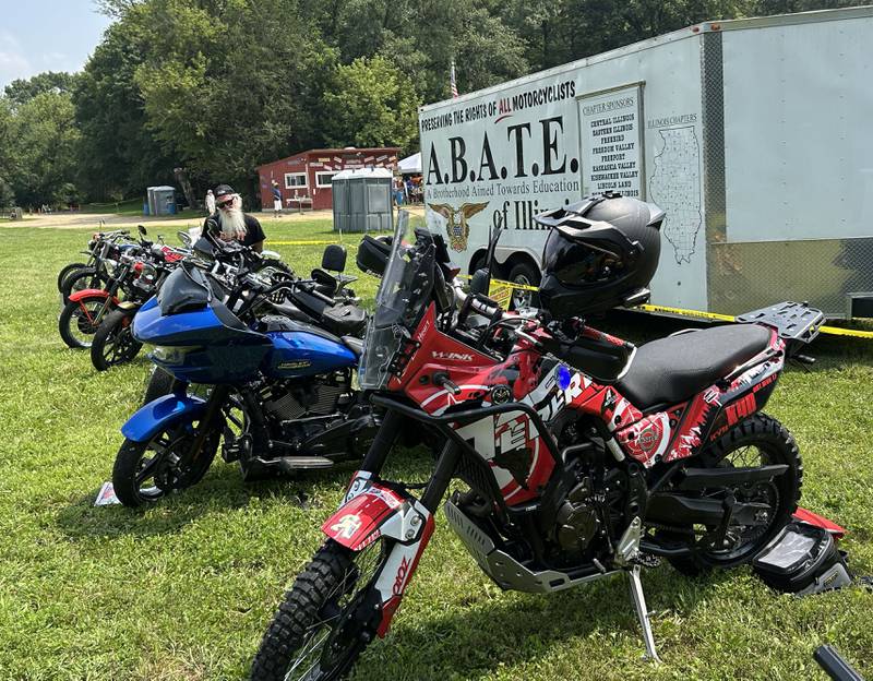 Motorcycles of all shapes and sizes were on display during the Rock River Riders Motorcycle Club's hillclimb on Sunday, Aug. 3, 2025.