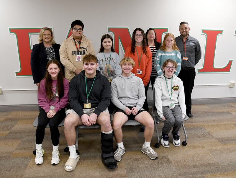 The La Salle-Peru High School Renaissance Students of the Month were recognized Wednesday, Nov. 20, 2024, during a breakfast ceremony. Students recognized this month were Cayla Grieve, Gia Manzella, McKenna Fanning, Chase Southall, Tyler Spelich, Dane Wicinski, Anthony Vargas-Benitez, Kiera Mertes, Christian Limberg and Eva Glynn.