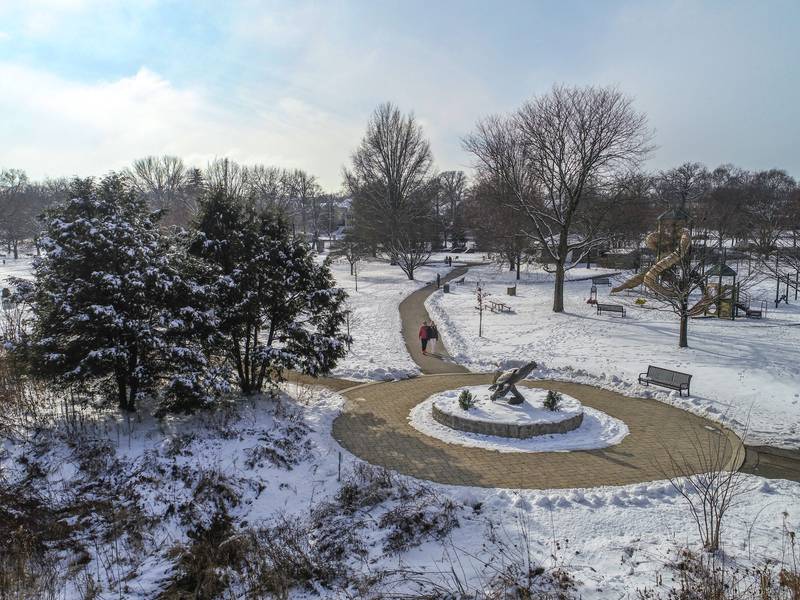 A few years ago, the park district began clearing some of the interior park pathways for visitors to continue to enjoy a walk through the park and it has proven a welcome treat.