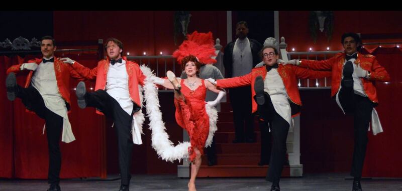 “Hello, Dolly!” opened on Thursday, April 3, and continues its run through April 13 on the IVCC stage. The cast is made up of community members, students, and stars Guest Artist and professional actress, Tamra Challacome as Dolly Levi.
