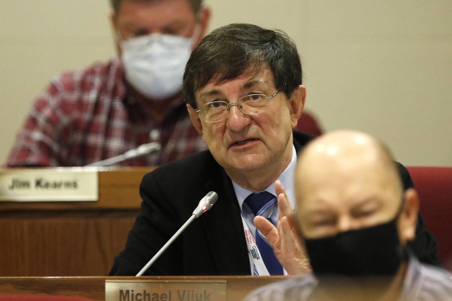 McHenry County Board member Michael Vijuk is seen during a Committee of the Whole meeting of the McHenry County Board Friday, Nov. 12, 2021, at the McHenry County Administrative Building in Woodstock.