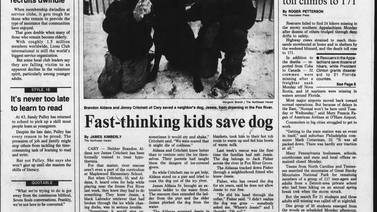 March 16 historical covers: Fast-thinking kids save dog