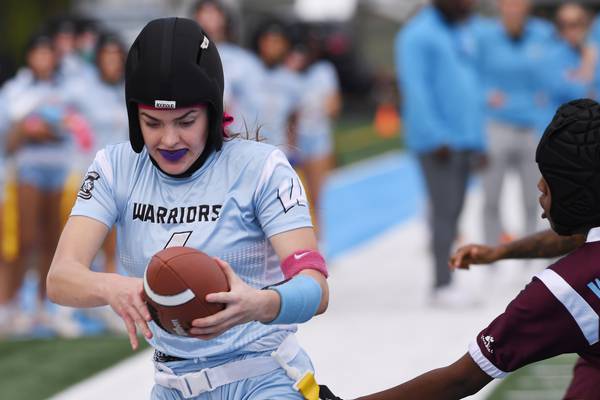 Willowbrook senior Marli Smrz is the Suburban Life Girls Flag Football Player of the Year