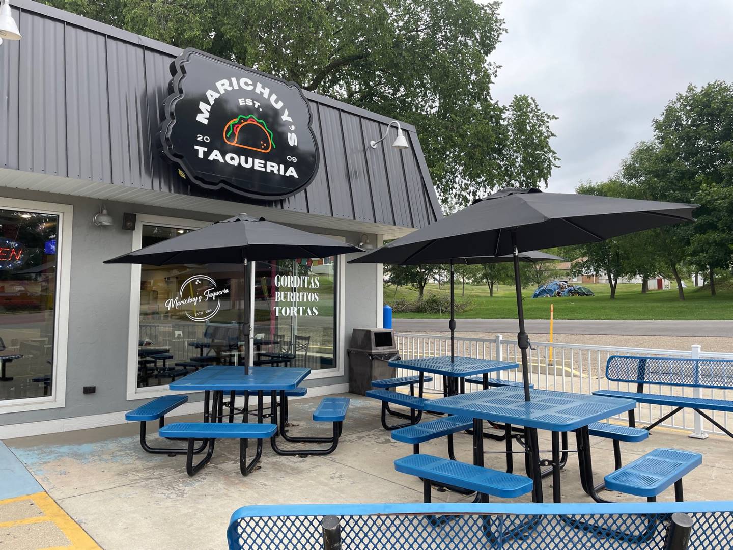 Marichuy’s Taqueria, located at 502 S. Spalding St., Spring Valley, includes outdoor seating as well as a drive-up window.