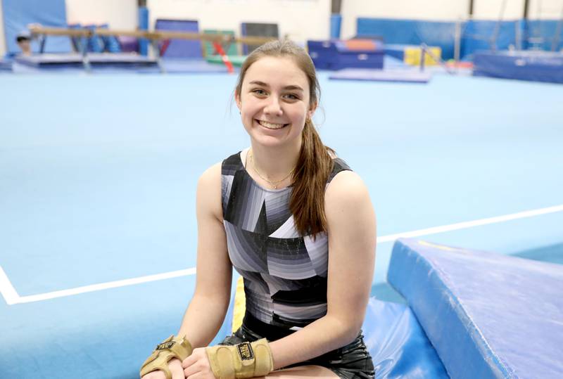 Kaneland senior gymnast Olivia Kerrins has overcome multiple concussions, a severe knee injury and the onset of postural orthostatic tachycardia syndrome (POTS) during her athletic career.