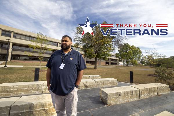 Sauk Valley Community College’s Valdez provides services to veterans, guiding them beyond the classroom