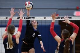 Burlington Central falls in straight sets to sectional champion St. Viator, 25-10, 25-20