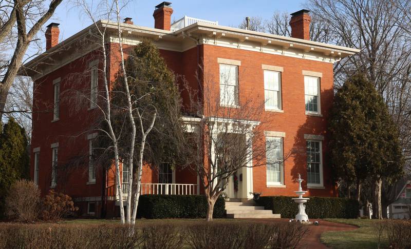 A view of the Justus Stevens Home in the 100 block of Park Avenue East in Princeton. Justus Stevens was mayor of Princeton in 1884. A successful merchant, he and his wife Lurena, built their handsome Italinate home in 1849.
