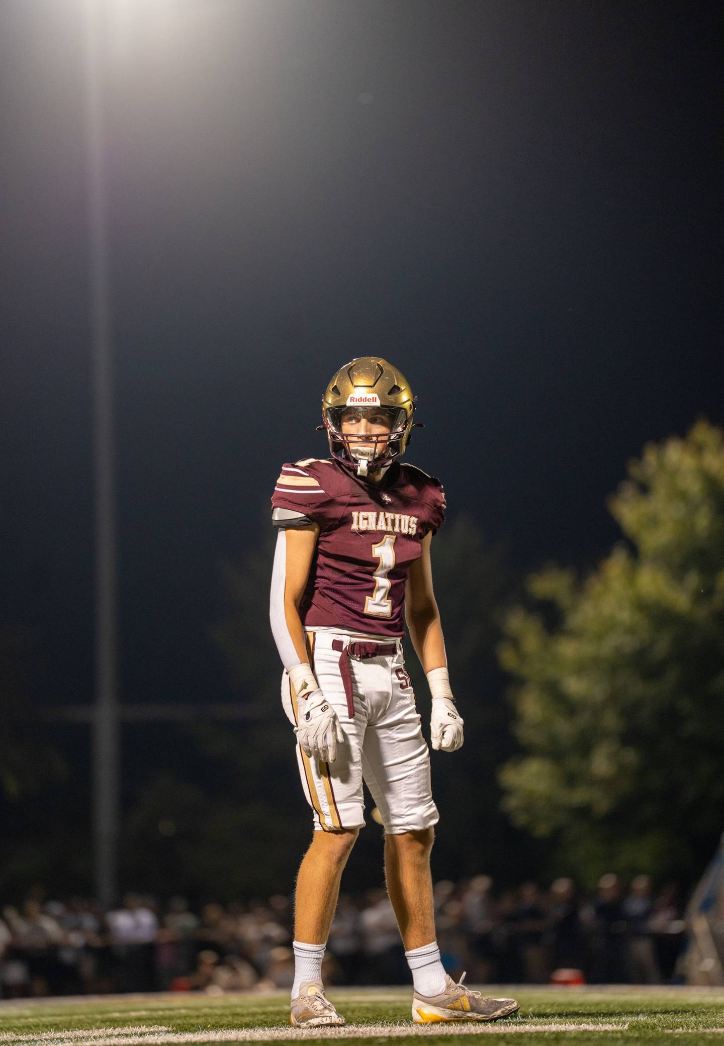St. Ignatius junior Connor Wanzung started at cornerback in 2025, recording 30 tackles (16 solo stops) with 12 PBUs, 2 interceptions and 3 forced fumbles.