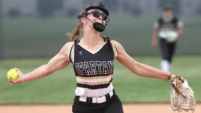 Softball: Kaneland, Sycamore play half an inning before rain, lightning delay game until Thursday