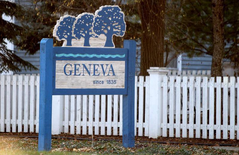 Geneva town sign