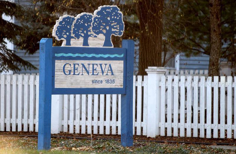 Geneva town sign