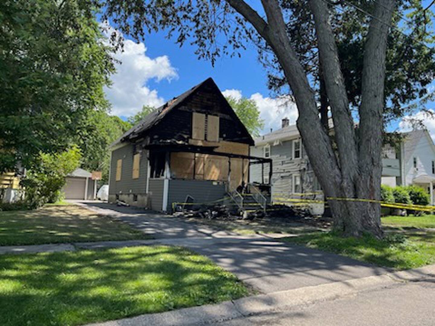 A dog died in a house fire in the 700 block of North 11th Street on Saturday, July 29, 2023. No other residents were injured. The home was deemed uninhabitable, authorities said.
