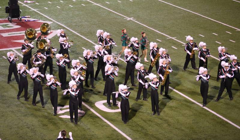 The L-P band perform at halftime on Friday, Oct. 17, 2025 at Howard Fellows Stadium.