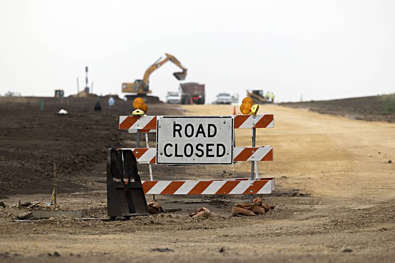 Construction continues Tuesday, June 6, 2023 at the Gateway project site on south Galena Avenue in Dixon. Utility infrastructure work is nearly complete for the project.