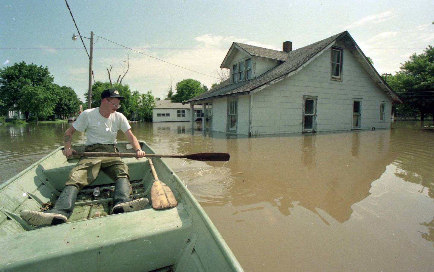 Flooding in Alexander County in 1993. The Len Small Levee breached for the first time that year, and again in 2011 and 2016.