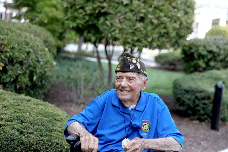 Veteran Art Hrabec, 101, of Lombard served in Europe during WWII.