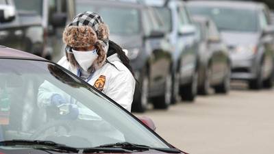 Photos: Hundreds tested at free COVID-19 testing site at Sycamore High School